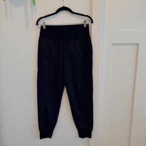 Athleta Venice Motto Jogger Black Elastic Waist Pockets Women's Size Small